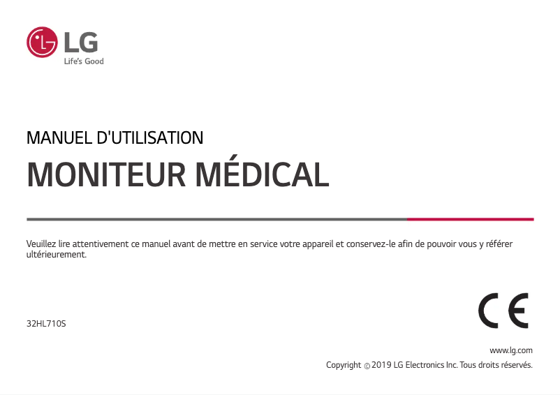 Page n°1 - Manuel utilisateur LG 32HL710S
