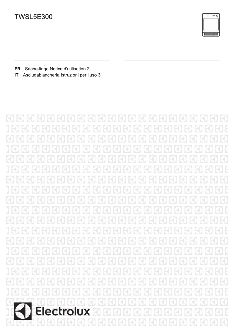 Image de la première page du manuel de l'appareil TWSL5E300