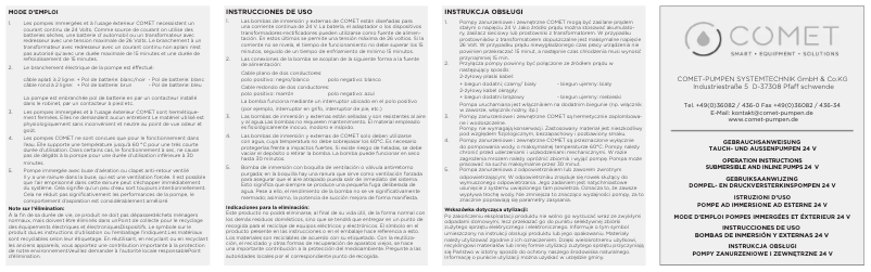 Página 1 del manual Manual de usuario Comet OCEAN 2000 12V
