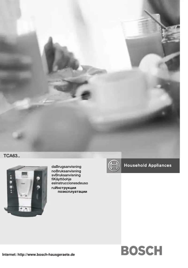 Page n°1 - Manuel utilisateur Bosch TCA6301CH