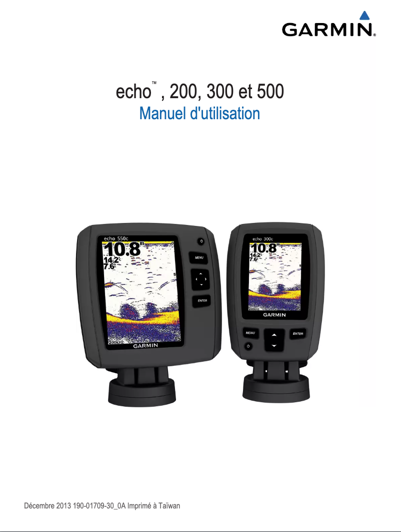Page n°1 - Manuel utilisateur Garmin Echo 301c