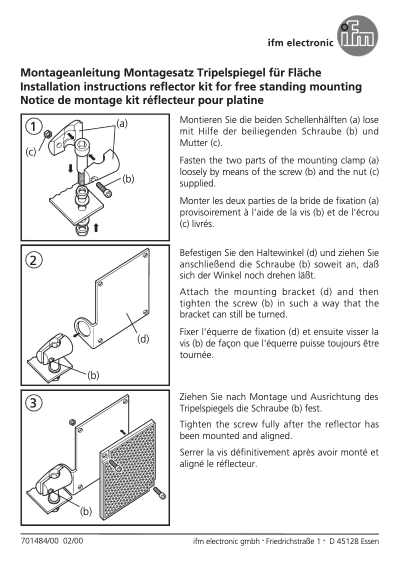 Page n°1 - Manuel utilisateur IFM E20926