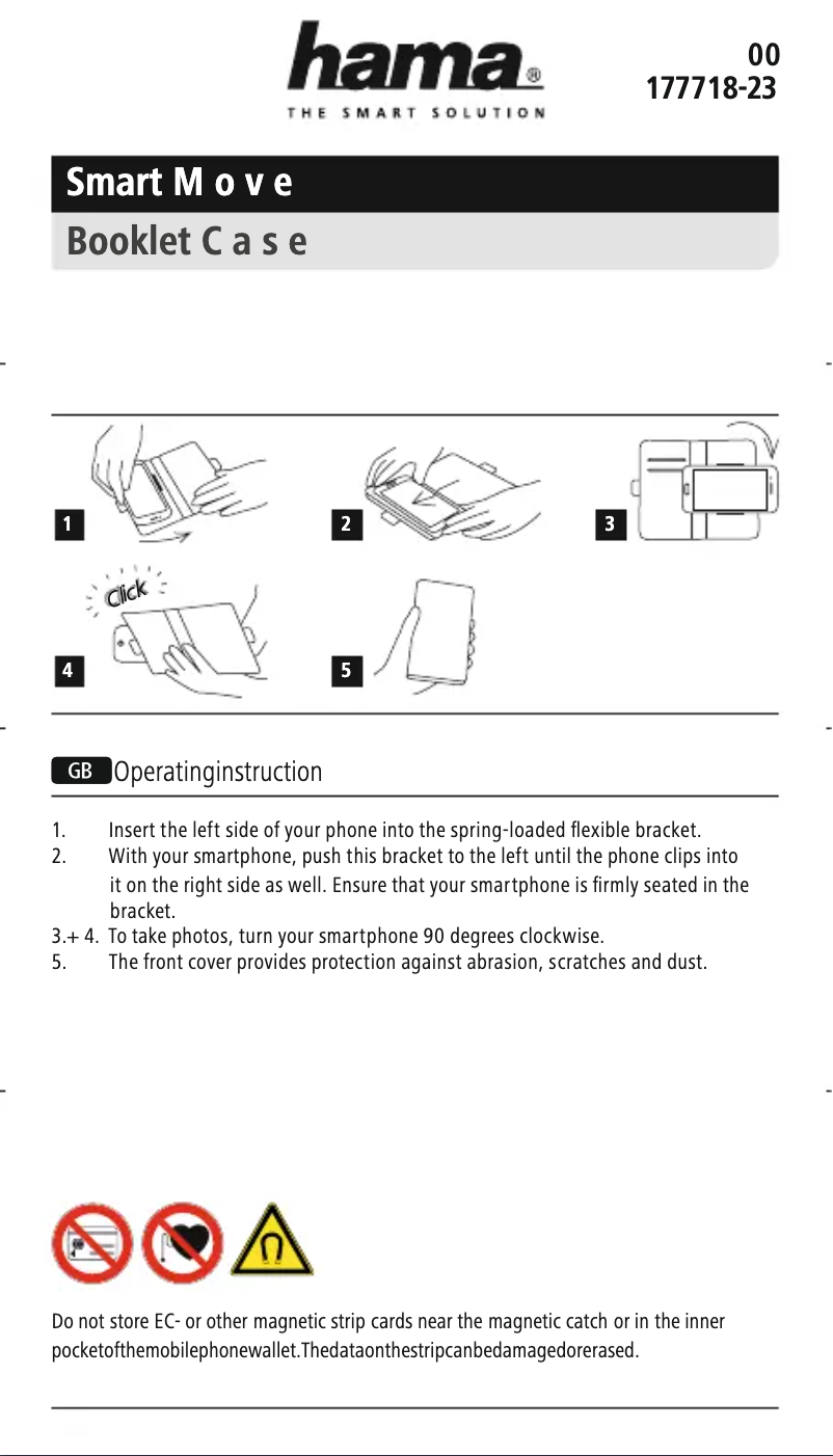 Page 1 de la notice Manuel utilisateur Hama Smart Move
