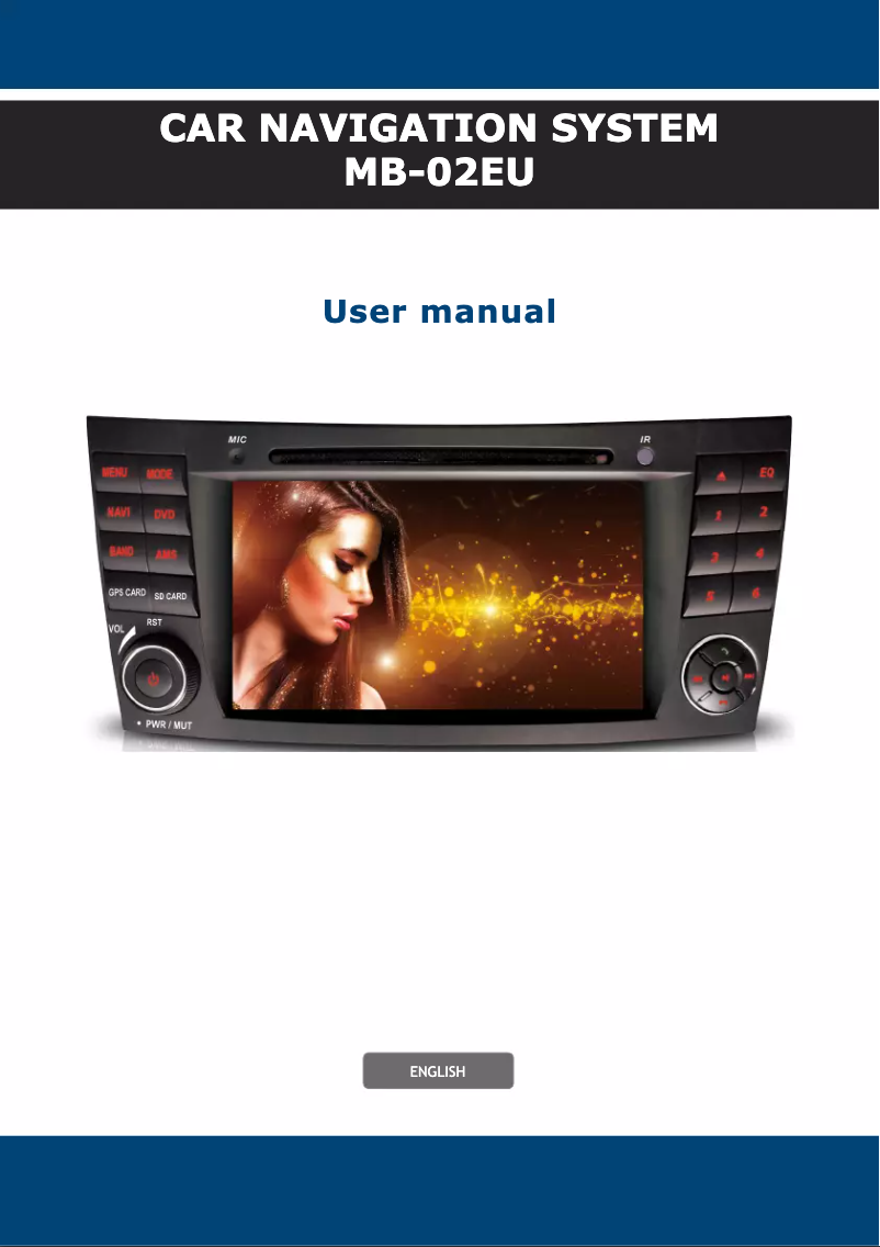 Image de la première page du manuel de l'appareil MB-02EU