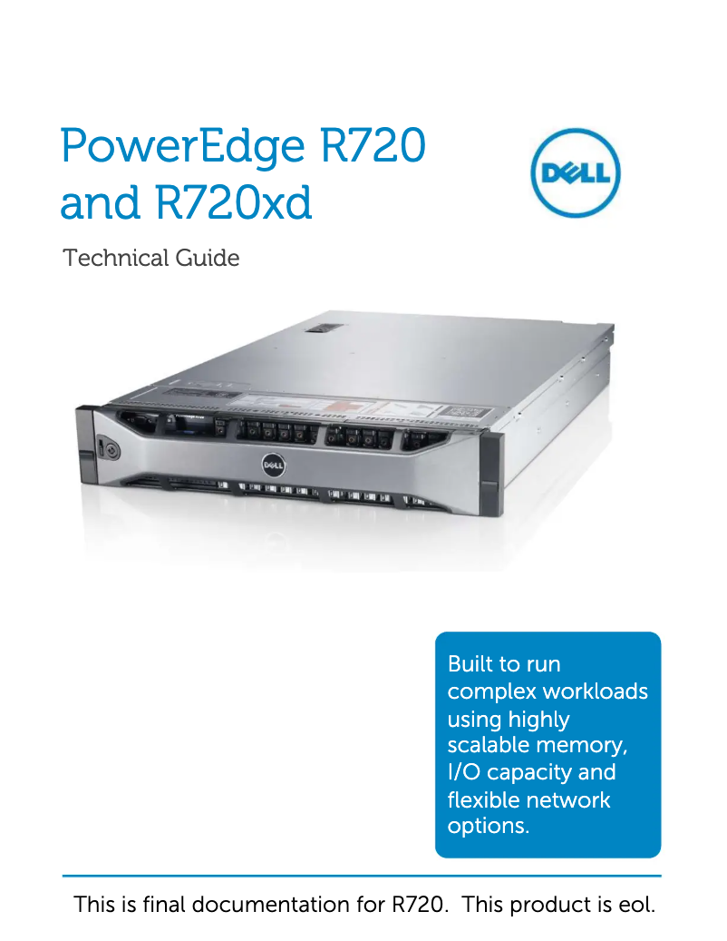 Image de la première page du manuel de l'appareil PowerEdge R720