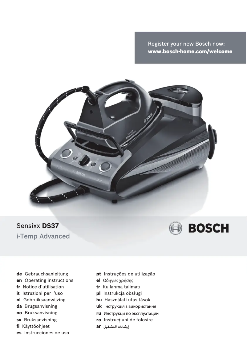 Page n°1 - Manuel utilisateur Bosch TDS372817A