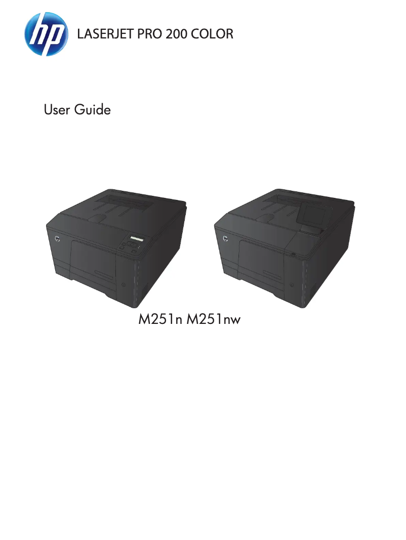 Image de la première page du manuel de l'appareil LaserJet Pro 200 M251nw