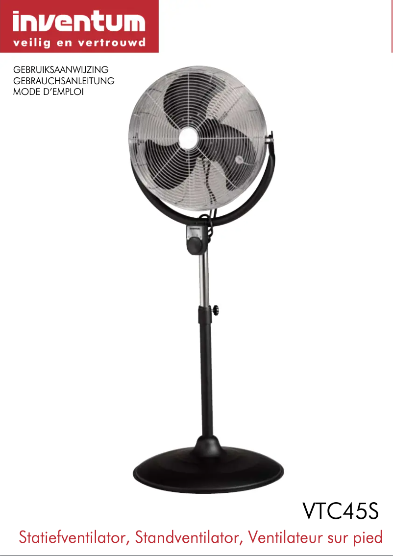Page 1 de la notice Manuel utilisateur Inventum VTC45S