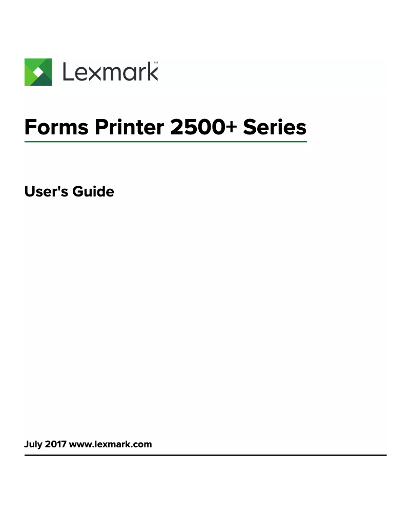 Page 1 de la notice Manuel utilisateur Lexmark 2591+