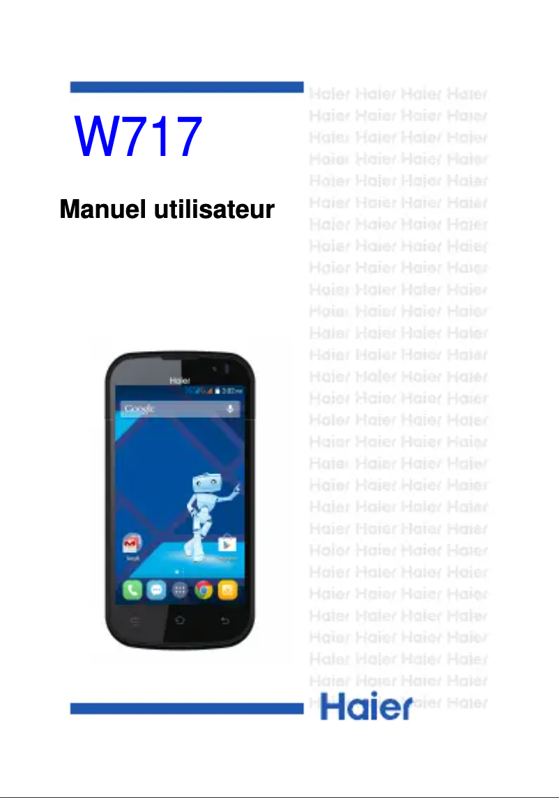 Page n°1 - Manuel utilisateur Haier W717