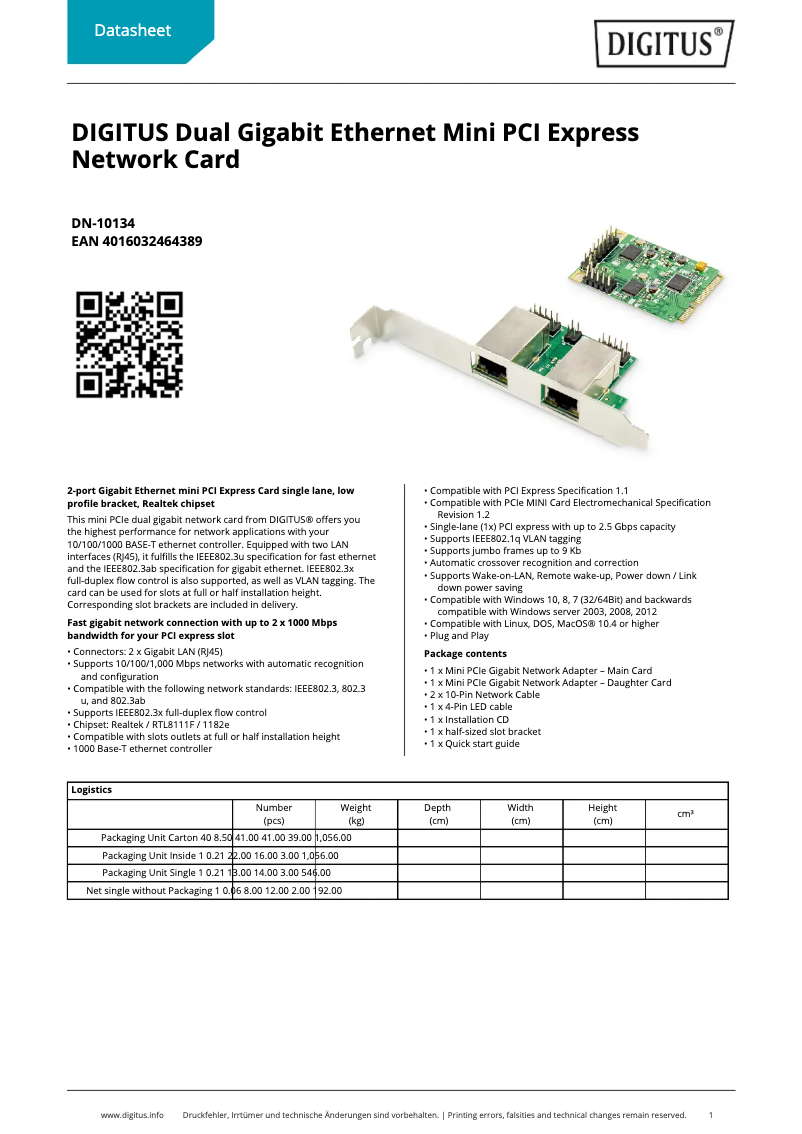 Image de la première page du manuel de l'appareil DN-10134