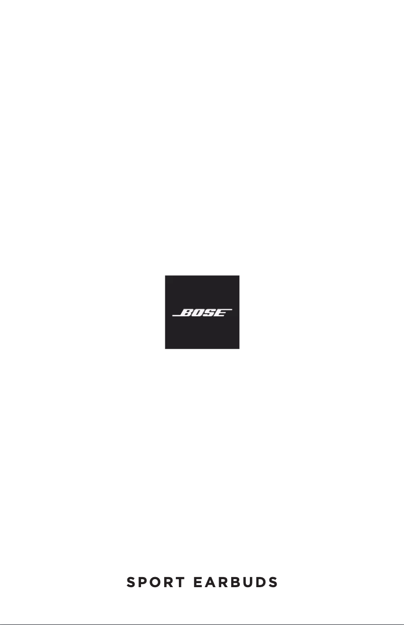 Page n°1 - Manuel utilisateur Bose Sport Earbuds
