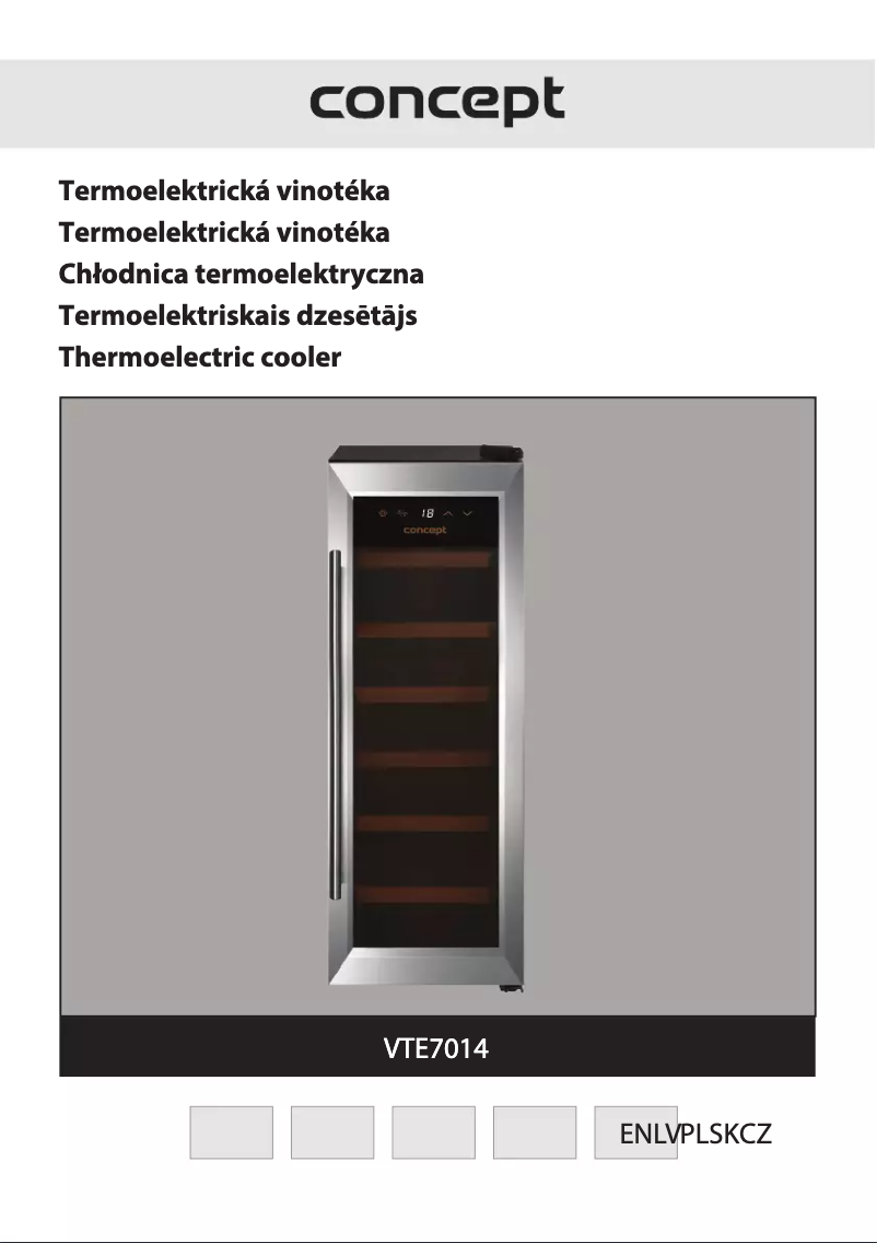 Page n°1 - Manuel utilisateur Concept VTE7014