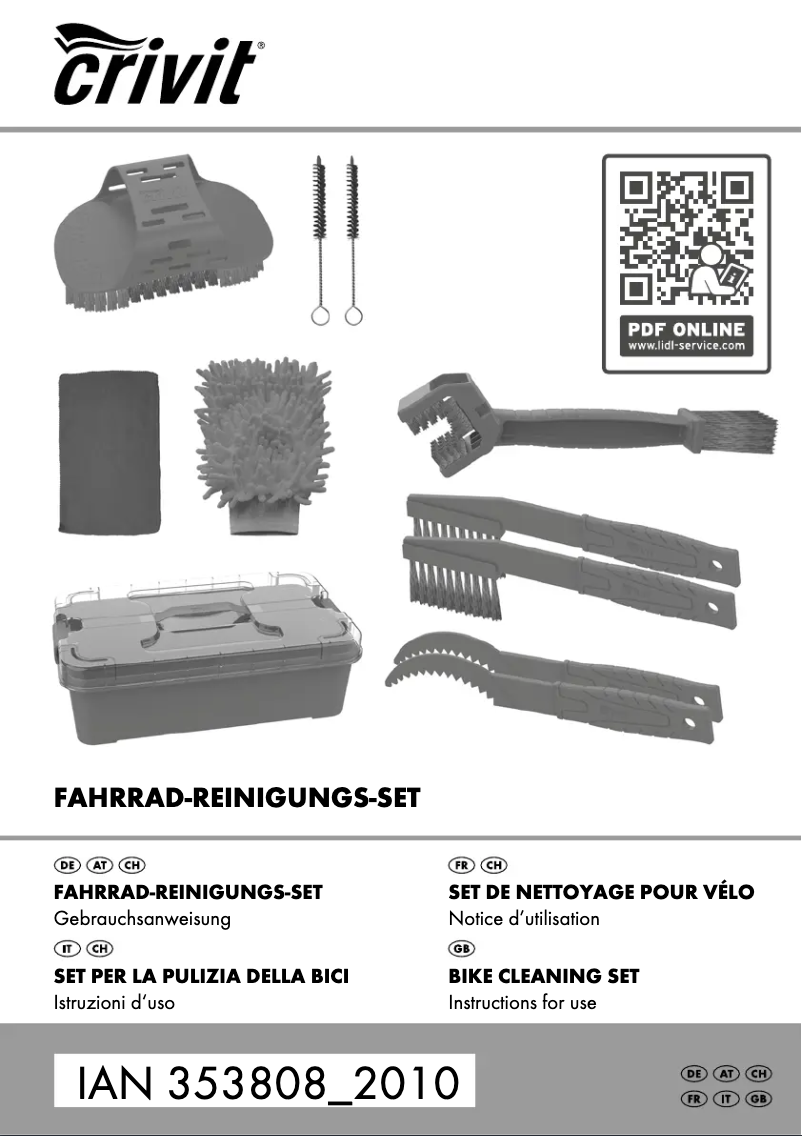 Page n°1 - Manuel utilisateur Crivit IAN 353808