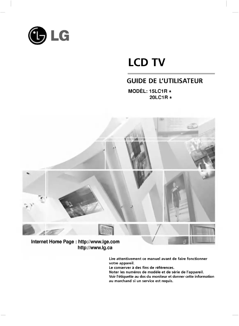 Página 1 del manual Manual de usuario LG 20LC1RB