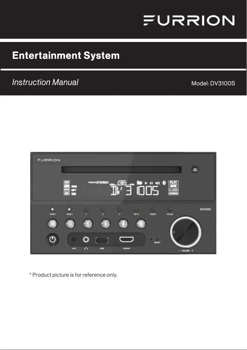 Page 1 de la notice Manuel utilisateur Furrion DV3100S