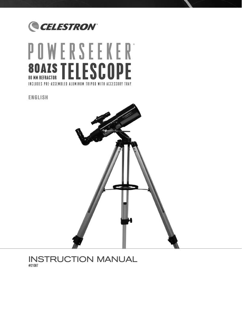 Page n°1 - Manuel utilisateur Celestron CE21087-DS