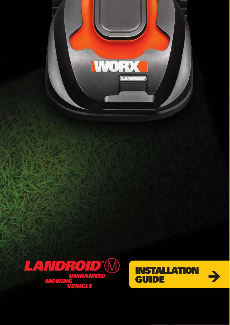 Page 1 de la notice Guide d'installation Worx Landroid M WR111Mi