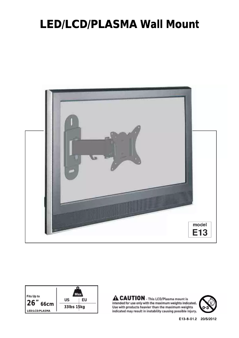 Image de la première page du manuel de l'appareil E13