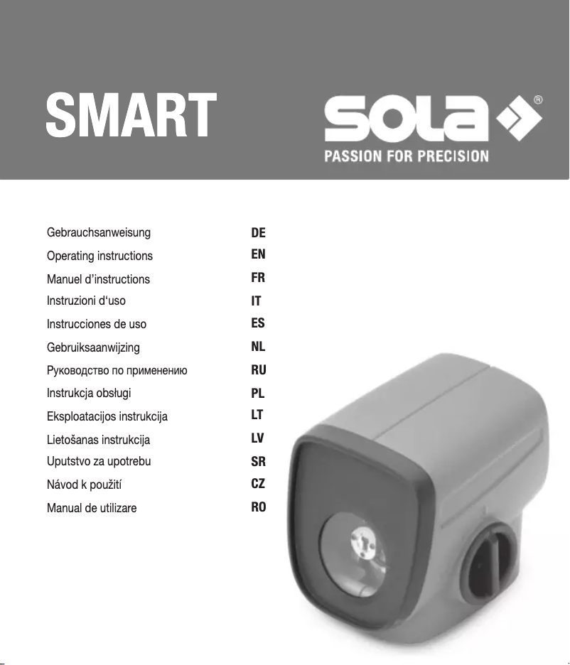 Page n°1 - Manuel utilisateur Sola Smart