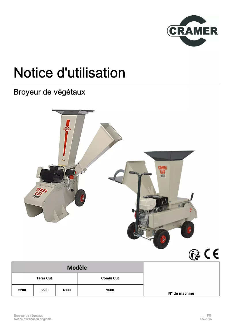 Image de la première page du manuel de l'appareil Terra-cut E 4000