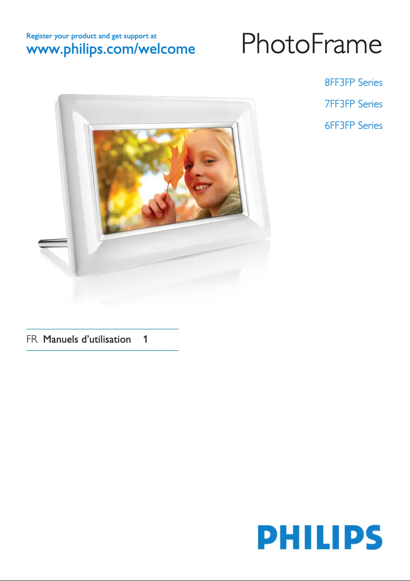 Page 1 of the manual User Manual Philips PhotoFrame 7FF3FPW 7