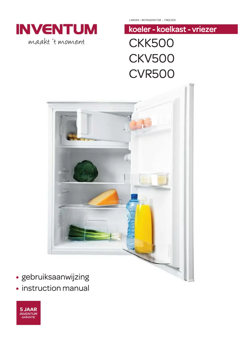 Page n°1 - Manuel utilisateur Inventum CKK500