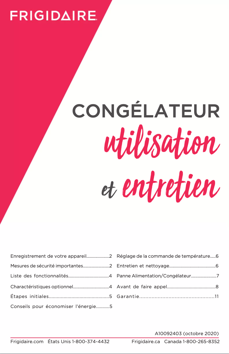 Page n°1 - Label énergétique Frigidaire FFCL1542AW