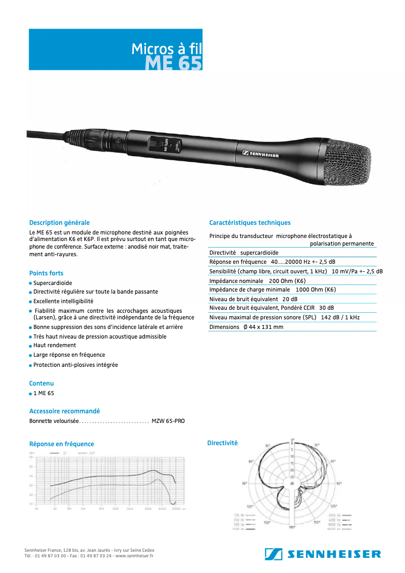 Image de la première page du manuel de l'appareil ME 65