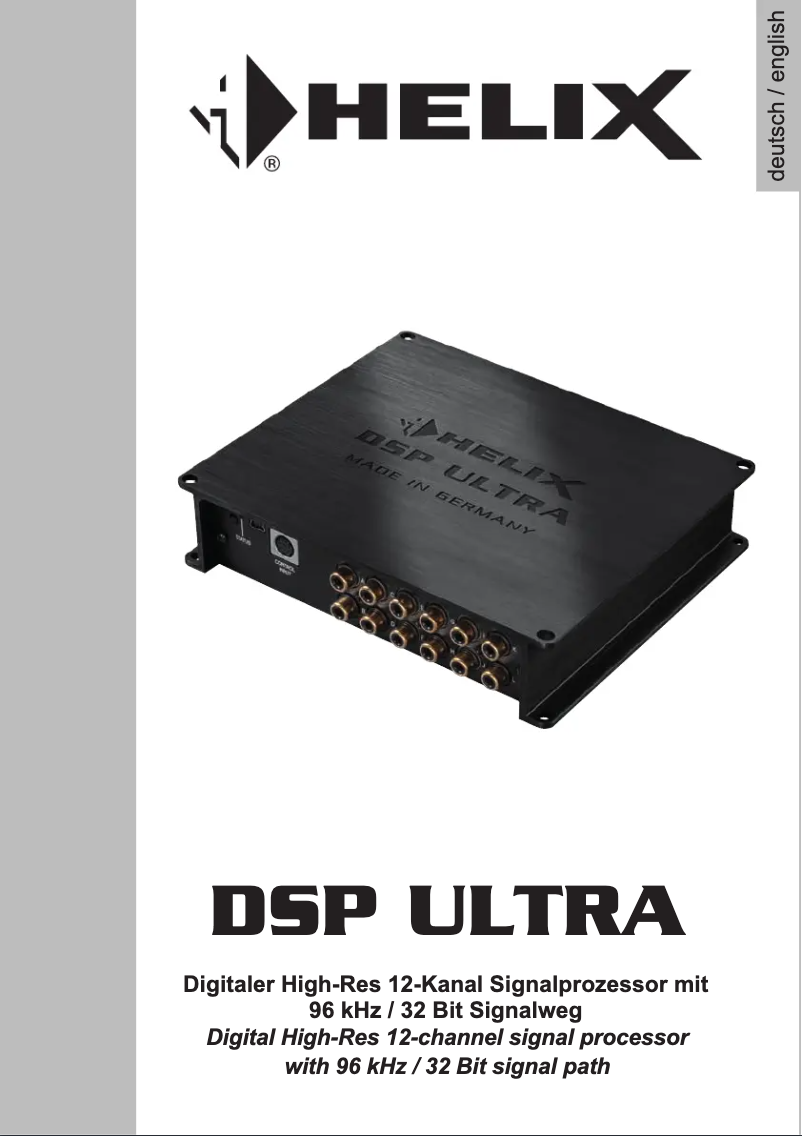 Image de la première page du manuel de l'appareil DSP ULTRA