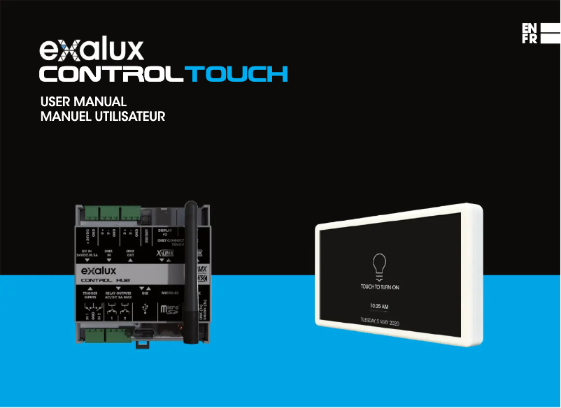 Page n°1 - Manuel utilisateur Exalux Control Touch