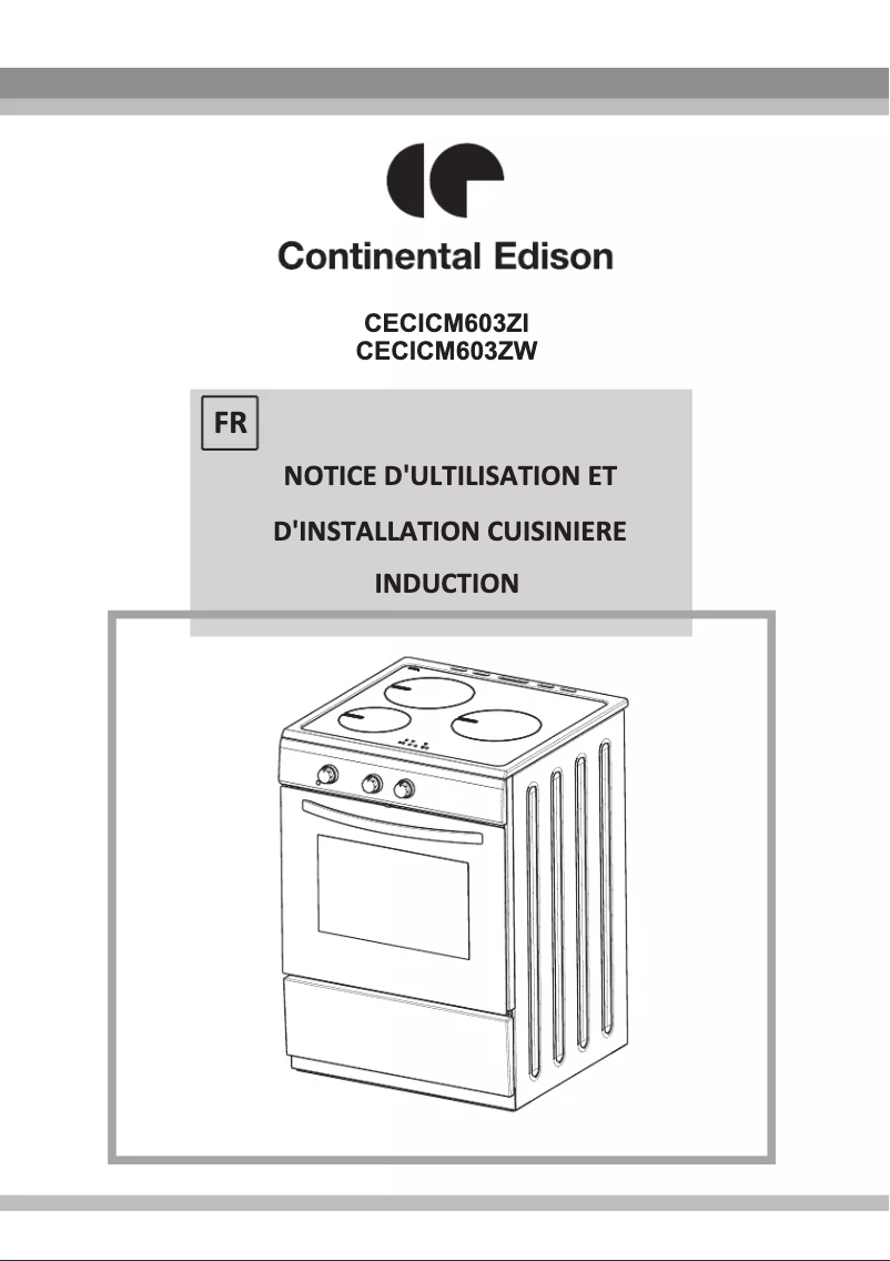 Page n°1 - Manuel utilisateur Continental Edison CECICM603ZW