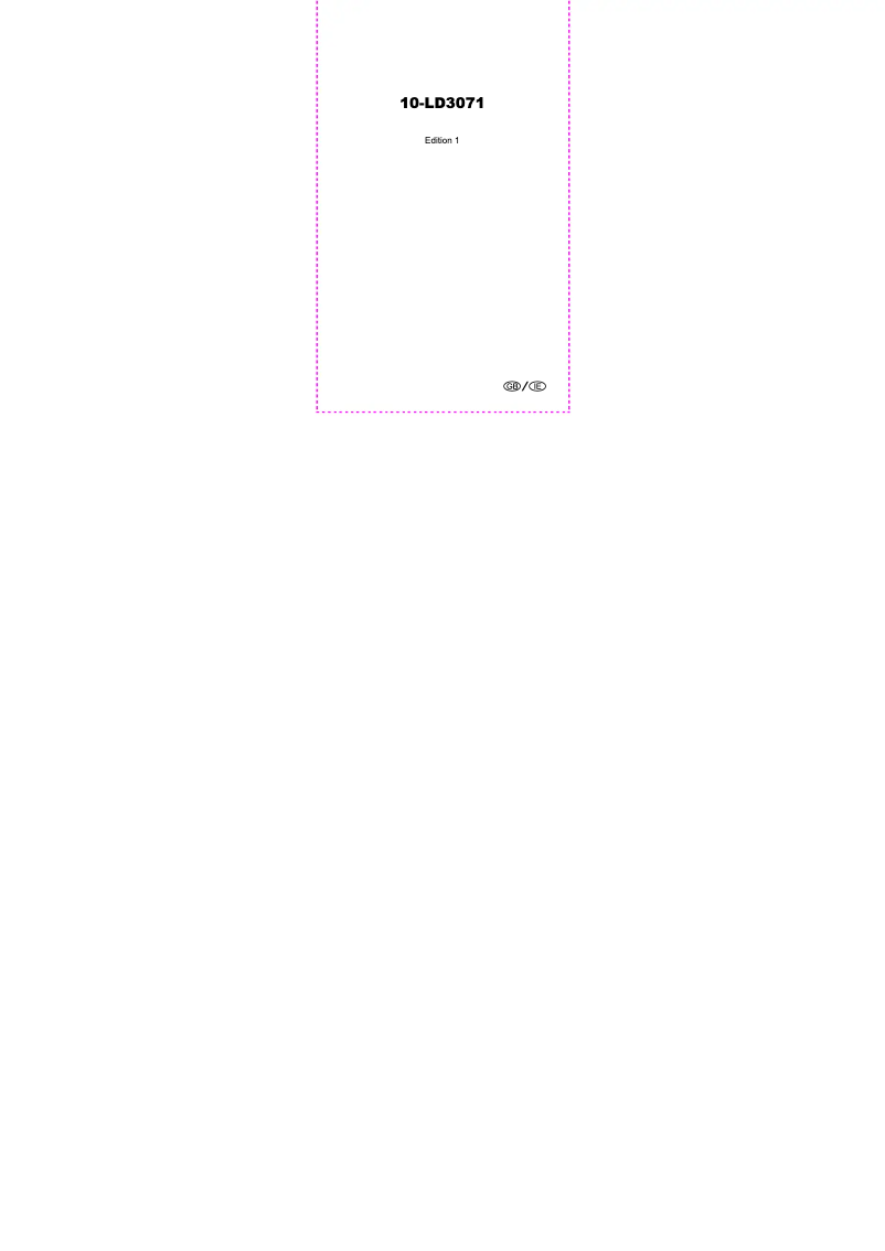 Page n°1 - Manuel utilisateur Crivit 10-LD3071