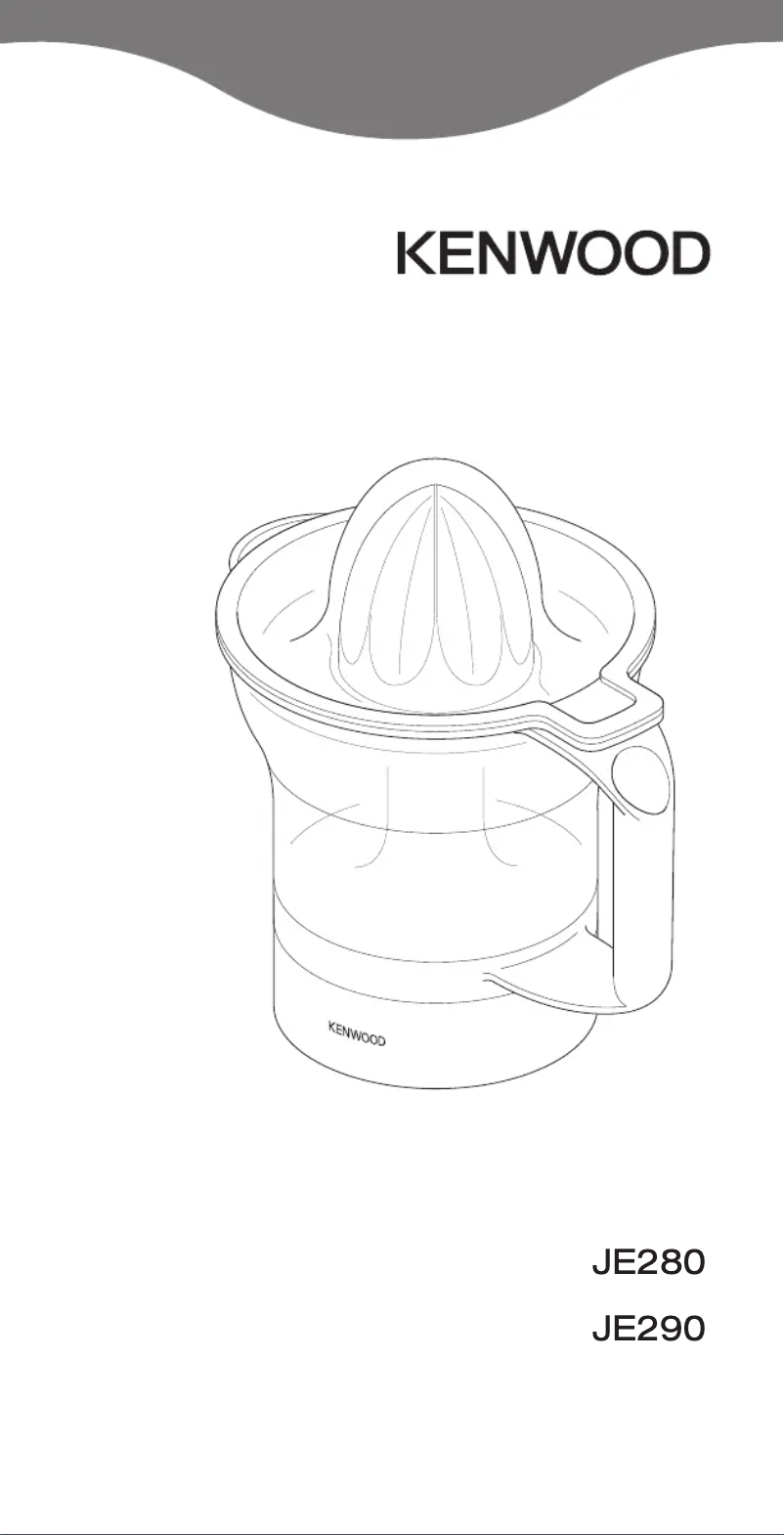 Page n°1 - Manuel utilisateur Kenwood JE290