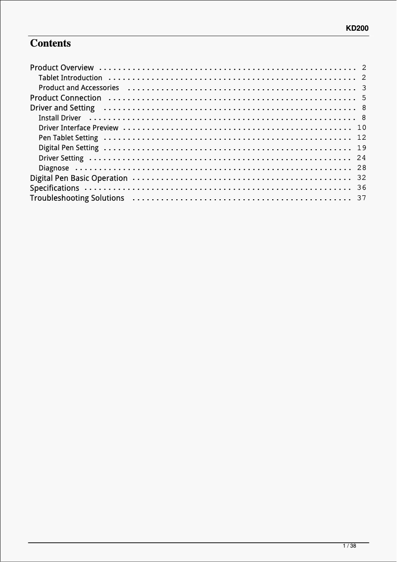 Image de la première page du manuel de l'appareil Inspiroy Keydial KD200