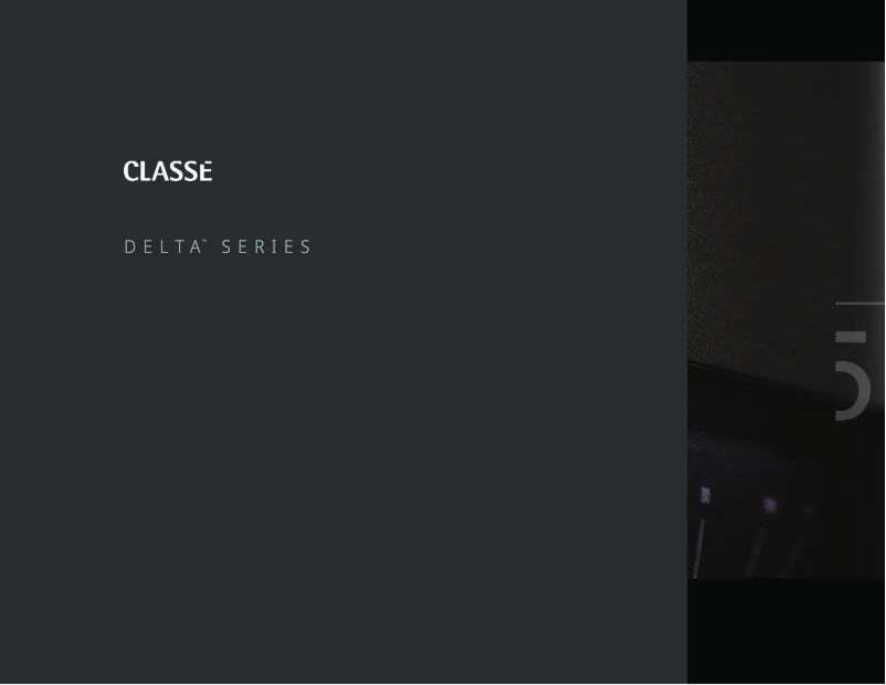 Page 1 de la notice Brochure Classé Delta Stereo
