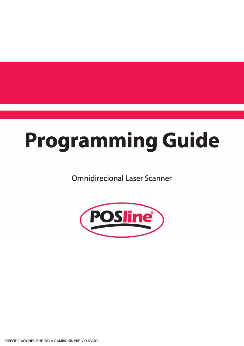 Page n°1 - Manuel utilisateur POSline SM2410B