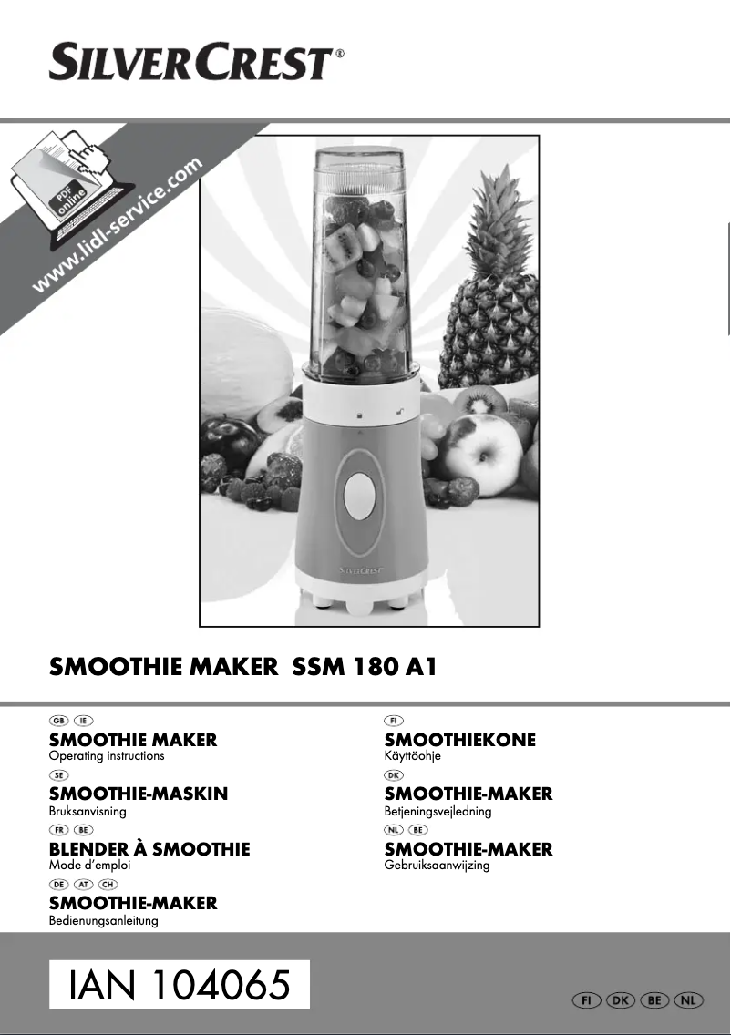 Page 1 de la notice Manuel utilisateur SilverCrest SSME 250 A4