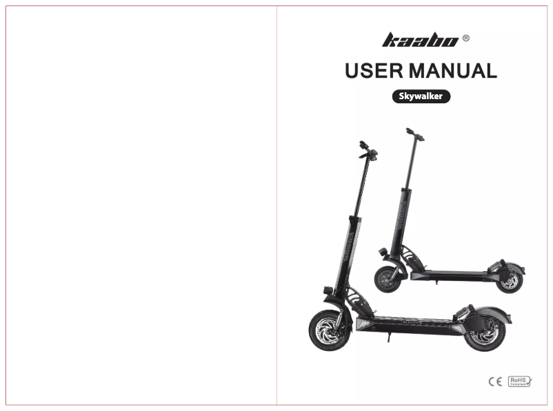 Page 1 de la notice Manuel utilisateur Kaabo Skywalker 10C