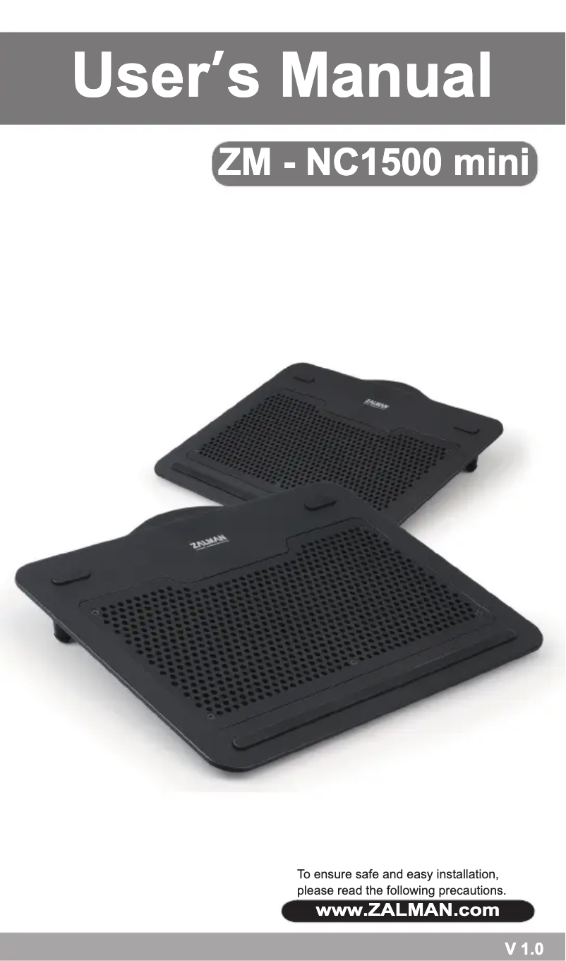 Página 1 del manual Manual de usuario Zalman ZM-NC1500 Mini