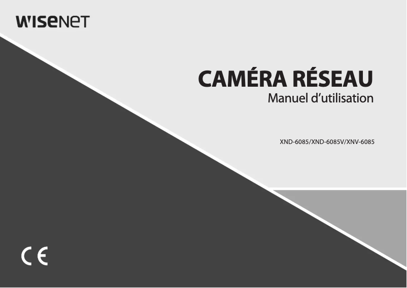 Page 1 de la notice Manuel utilisateur Hanwha XND-6085V