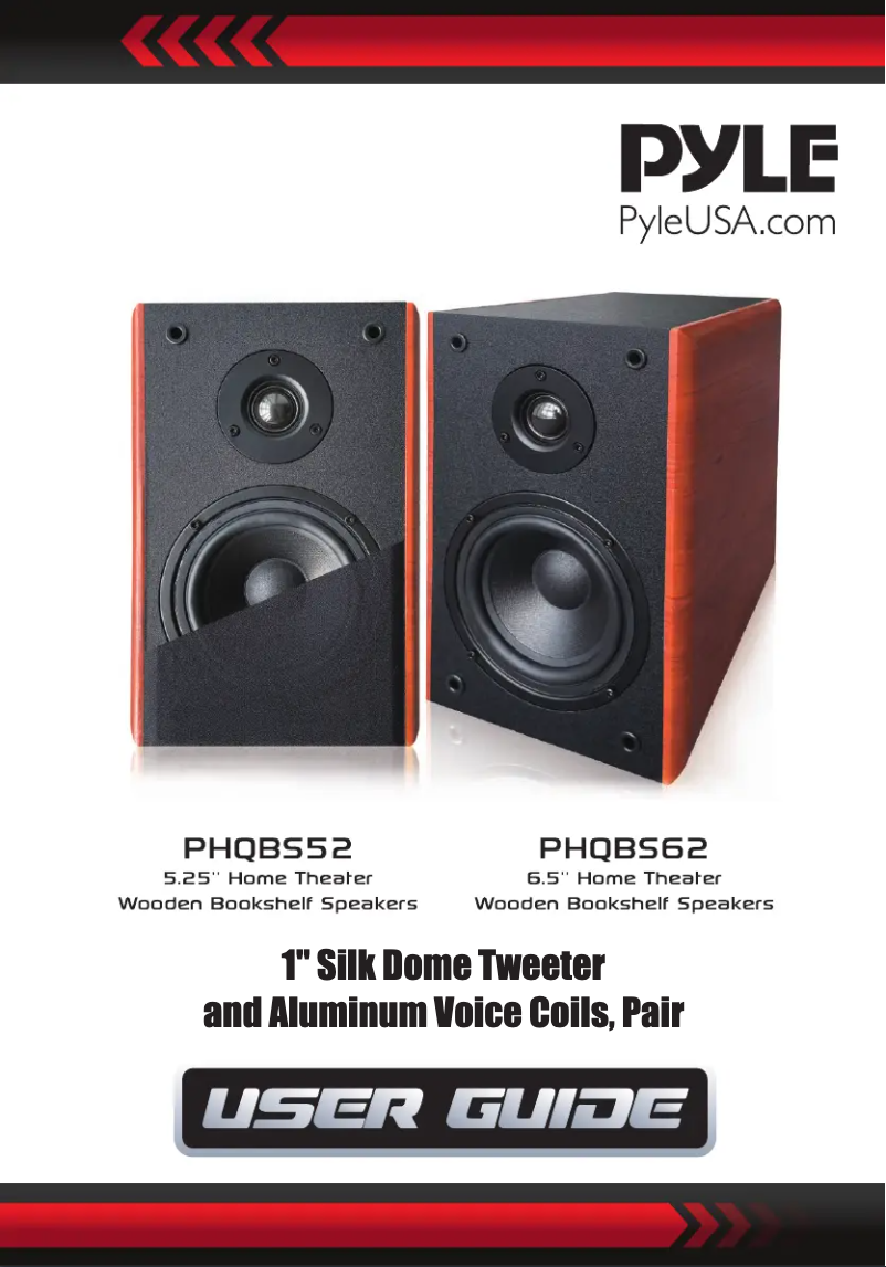 Page n°1 - Manuel utilisateur Pyle PHQBS62