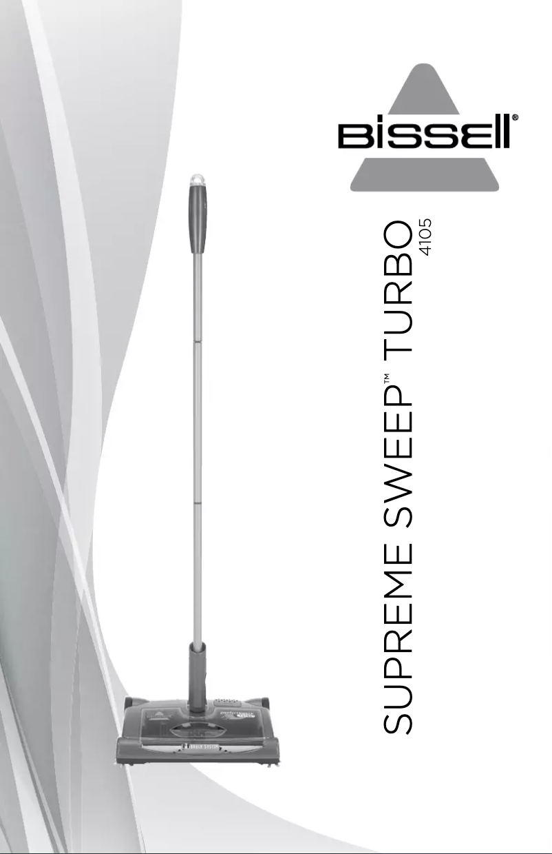 Page 1 de la notice Manuel utilisateur Bissell Supreme Sweep Turbo