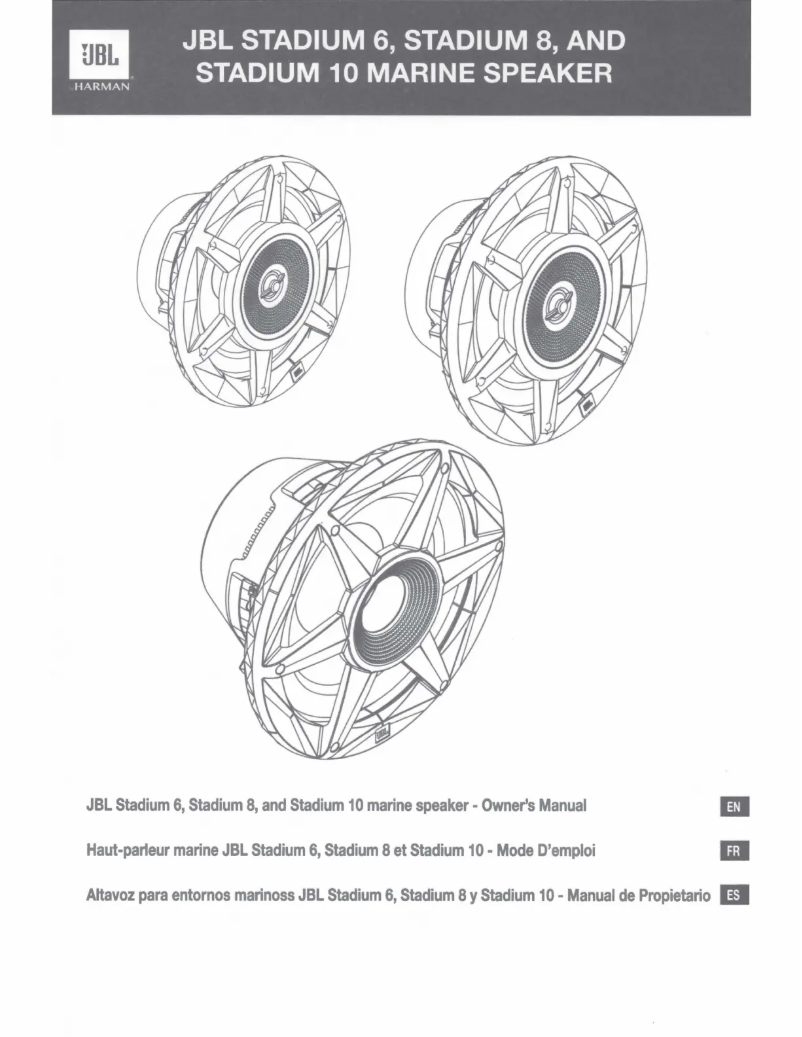 Page 1 de la notice Manuel utilisateur JBL Stadium MB8030AM