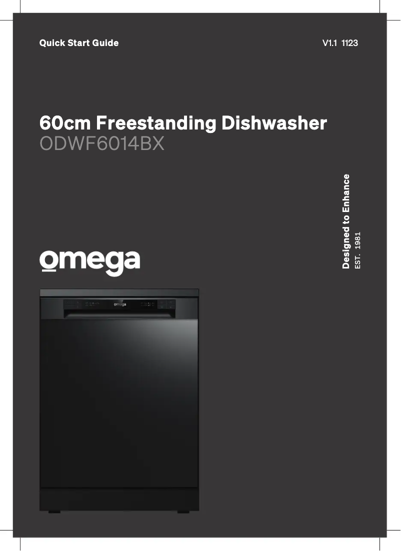 Image de la première page du manuel de l'appareil ODWF6014BX