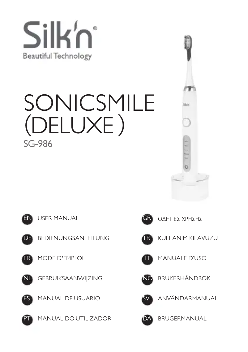Page 1 de la notice Manuel utilisateur Silk'n SonicSmile