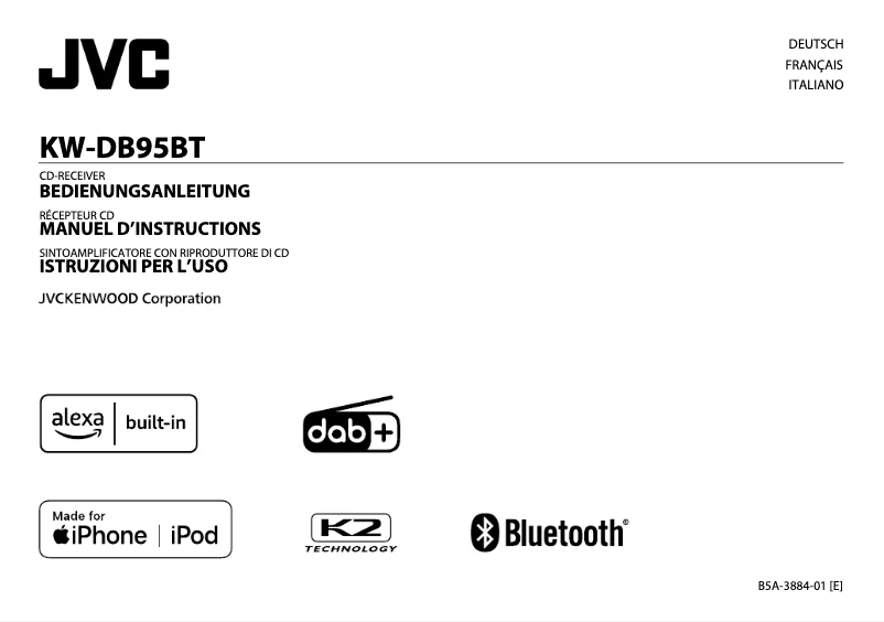 Page n°1 - Manuel utilisateur JVC KW-DB95BT