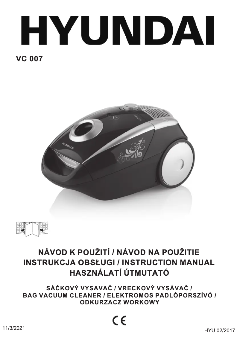 Page 1 de la notice Manuel utilisateur Hyundai VC 007