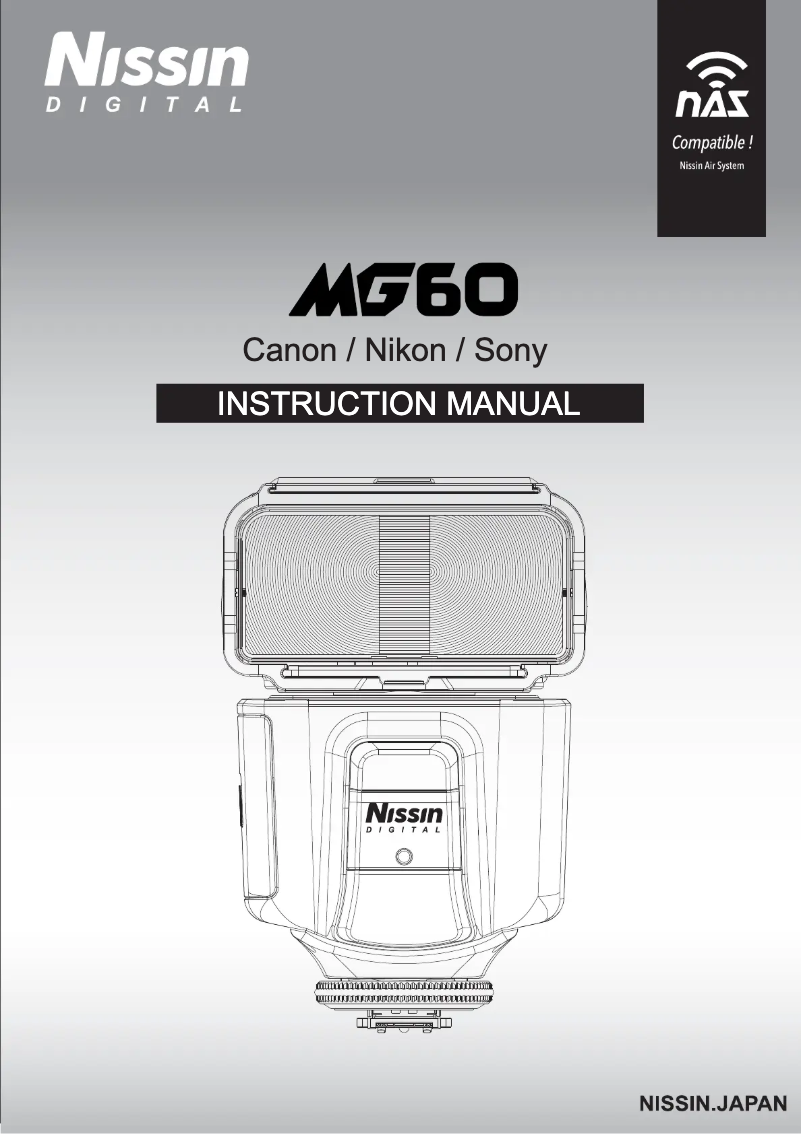 Page n°1 - Manuel utilisateur Nissin MG60