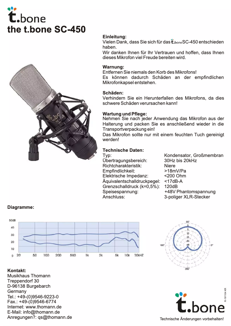 Image de la première page du manuel de l'appareil SC-450